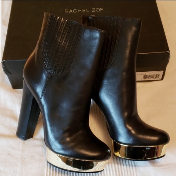 SOLD 📣 HP RACHEL ZOE Leather Platform Bootie - Picture 2 of 5